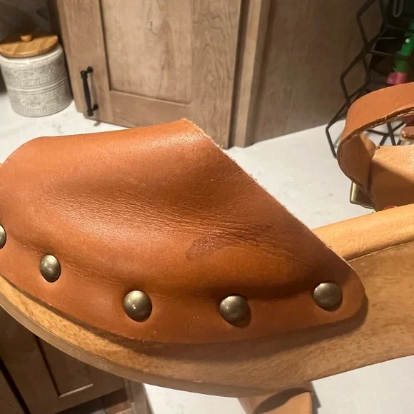 Kork-Ease Brown Leather Sandals with Cork Footbed - Picture 8 of 10